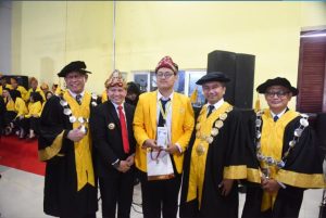 Pengenalan Kehidupan Kampus Mahasiswa Baru (PKKMB) Unsri 2024 di Aditorium Unsri Indralaya, Selasa (06/08/2024).