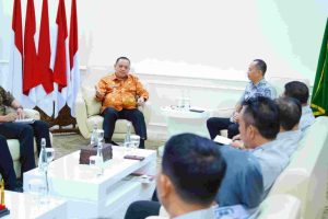 Audiensi jajaran Forum Komunikasi Kelurahan Muba (FKKM) yang berlangsung di ruang audiensi Bupati Muba, Kamis (01/08/2024).