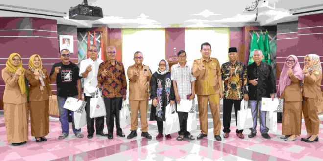 Acara purna tugas Pegawai Non Aparatur Sipil Negara (Non ASN) di Bagian Umum Setda Kabupaten Musi Banyuasin yang berlangsung di Auditorium Pemkab Muba, Selasa (06/8/2024).