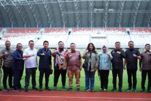 Pj Walikota Palembang A Damenta saat melakukan tinjauan langsung di Jakabaring Sport City (JSC), Kamis (1/8/2024) sore.