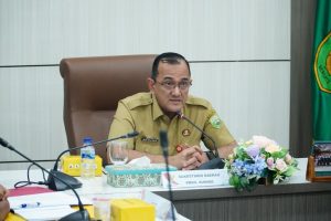 Rapat Pemantapan Puncak Hari UMKM dan didampingi Kepala Dinas Koperasi, Usaha Kecil dan Menengah Provinsi Sumsel, Ir. H. Amiruddin, M.Si serta para OPD bertempat di Ruang Rapat Bina Praja, Senin (26/8/2024)