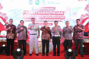 Launching Pemutihan Pajak Kendaraan Bermotor di Provinsi SUmsel, yang mana Launching tersebut diselenggarakan di Atrium PTC Mall Palembang. Minggu, (18/08/2024).