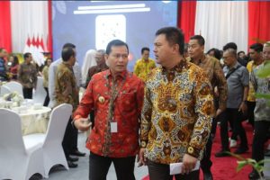 Penandatanganan Perjanjian Kerjasama BUMN dan BUMD pada Sektor Pertambangan dan Pengelolaan Sampah, bertempat di Gedung Juang Komisi Pemberantasan Korupsi (KPK) Republik Indonesia(RI) Kuningan Jakarta, Kamis (22/8/2024) pagi.