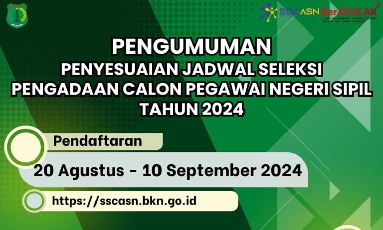 Secara resmi telah diputuskan bahwasanya Pendaftaran CPNS Diperpanjang Hingga 10 September 2024.