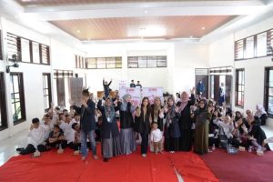 Tissa Biani mengisi acacara Berbagi Paket Kemerdekaan dan Dukung Program Tuli Mengaji Spesial HUT 79 Indonesia di Sekolah Khusus YKDW 02 Tangerang pada pertengahan Agustus 2024 lalu. (MusiNews.id/HO-Daarul Qur'an)