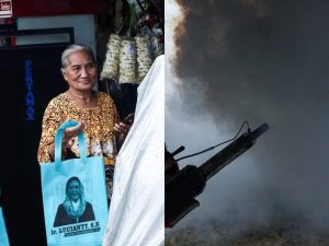 Warga Kabupaten Musi Banyuasin (Muba) mengapresiasi kegiatan fogging yang dilakukan oleh Hj. Lucianty, Bakal Calon Bupati (Cabup) Kabupaten Muba periode 2024-2029.