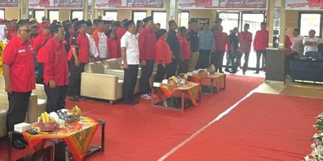 Dewan Pimpinan Cabang (DPC) Partai Demokrasi Indonesia (PDI) Perjuangan Kabupaten Musi Banyuasin (Muba) menggelar Rapat Kerja Khusus (Rakercabsus) di Gedung Dharma Wanita Perjuangan, Sekayu, hari Selasa tanggal 17 September 2024.