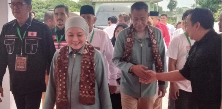 Komisi Pemilihan Umum Daerah (KPUD) Kabupaten Musi Banyuasin (Muba) resmi menetapkan Hj. Lucianty dan H. Syaparuddin sebagai Pasangan Calon Bupati dan Calon Wakil Bupati Kabupaten Muba pada Pemilihan Kepala Daerah (Pilkada) tahun 2024, pada hari Minggu tanggal 22 September 2024.