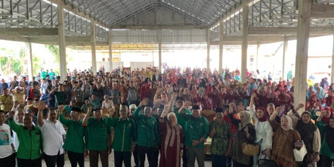 Ir. Hj. Lucianty, S.E. bersama Dewan Pimpinan Cabang (DPC) Partai Persatuan Pembangunan (PPP) Muba melangsungkan Konsolidasi di Desa Panai, Kecamatan Sanga Desa, Kabupaten Muba. Minggu, 22 September 2024.