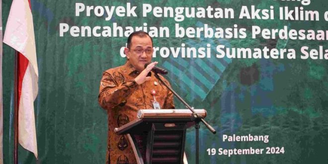 Drs. H. Edward Candra, M.H Menghadiri Kick Off Meeting Proyek Penguatan Aksi Iklim (Proklim) dan mata pencaharian berbasis pedesaan di Provinsi Sumatra Selatan, Excelton Hotel, Kamis 19/09/24.