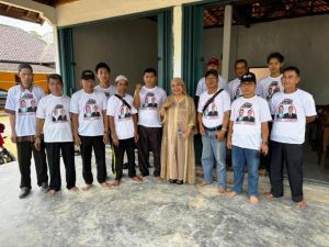 Bakal Calon Bupati (Cabup) Kabupaten Musi Banyuasin (Muba), Hj. Lucianty, meresmikan Posko Sehati di Kecamatan Sungai Keruh, pada hari Minggu tanggal 8 September 2024. (MusiNews.id/Edi Triono)