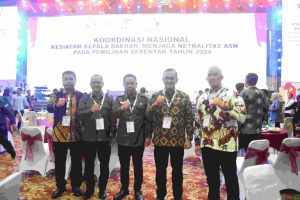 Edward Candra, MH menghadiri Rapat Koordinasi Nasional (Rakornas) Kesiapan Kepala Daerah, Menjaga Netralitas ASN pada Pemilihan Serentak Tahun 2024 yang dilaksanakan oleh Badan Pengawas Pemilihan Umum (Bawaslu) Republik Indonesia (RI), bertempat di Ecovention Ancol, Jakarta Utara. Selasa (17/9/2024).