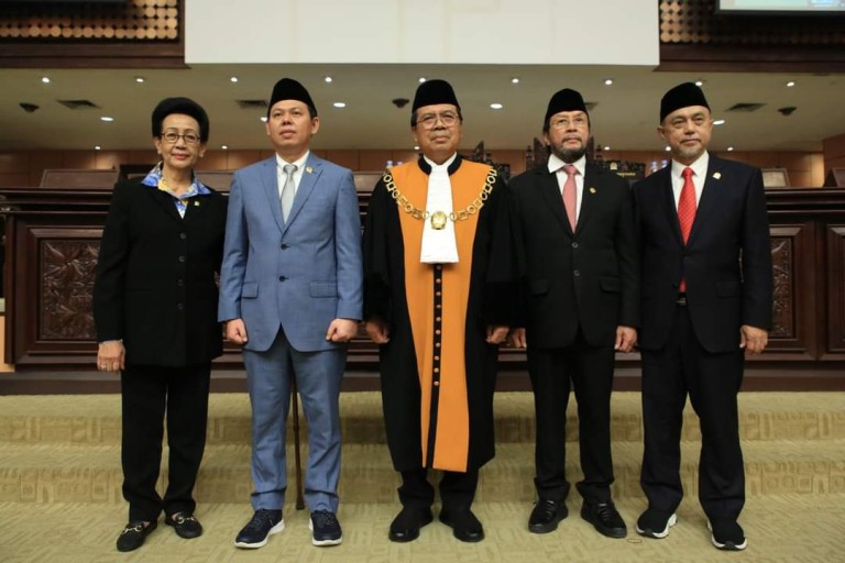 Pimpinan Dewan Perwakilan Daerah Republik Indonesia periode 2024-2029. (foto : Biro Pemberitaan dan Media DPD RI)