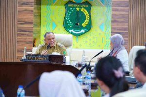 Pemeriksaan Pendahuluan Kepatuhan atas kegiatan Operasional Tahun Buku 2022 – 2024 (Semester I) pada PT. Petro Muba, dan Belanja Daerah Kabupaten Muba Tahun 2024, di Ruang Rapat Serasan Sekate Sekretariat Daerah Kabupaten Muba, Senin (14/10/2024).