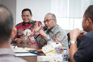 Apriyadi saat Rapat Koordinasi Lanjutan Terkait Pembahasan Penyelesaian Masalah Jembatan (P6) Kecamatan Lalan di Jakarta, Rabu (2/10/2024).