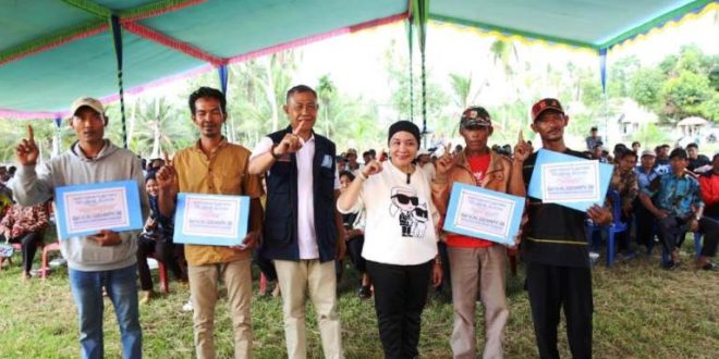 Hj. Lucianty dan H. Syaparuddin, Calon Bupati dan Wakil Bupati Kabupaten Musi Banyuasin Periode 2025-2030 Nomor Urut 1.
