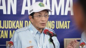 Menteri Agama Nasaruddin Umar memberikan keterangan pers usai membuka Rapat Kerja Nasional Kemenag, Jumat (15/11/2024)