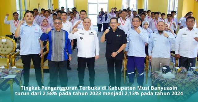 5 November 2024 – Kabupaten Musi Banyuasin mencatat prestasi luar biasa dengan penurunan signifikan dalam Tingkat Pengangguran Terbuka (TPT) pada tahun 2024.