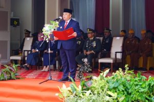 Peringatan Hari Pahlawan ke-79 tahun 2024 di Kabupaten Musi Banyuasin (Muba) berlangsung khidmat dengan semangat patriotisme yang tinggi, pada Minggu (10/11/2024)