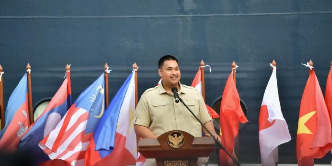 Hadiri Pelepasan SSEAYP Ke-48, Menpora Dito Sampaikan Penghargaan Atas Komitmen Pemerintah Jepang./Foto Istimewa/Humas Kemenpora