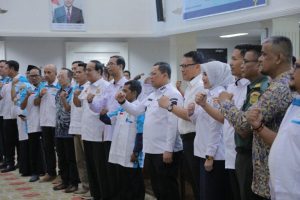 A Damenta melantik 12 Komunitas Peduli Sungai Peduli Banjir dan Lingkungan Kota Palembang (KPS-KMPB) tahun 2024 di Ruang Rapat Parameswara, Rabu (6/11/2024).