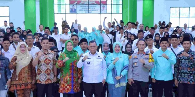 Sosialisasi Pemilukada Damai Tahun 2024 bagi RT dan RW Se Kecamatan Seberang Ulu II, Palembang, Kamis (21/12/2024).