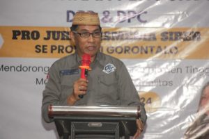 Suasana pelantikan DPD PJS dan DPC se Provinsi Gorontalo, Minggu (10/11/2024) di hotel Elji Kota Gorontalo.