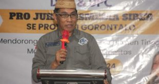 Suasana pelantikan DPD PJS dan DPC se Provinsi Gorontalo, Minggu (10/11/2024) di hotel Elji Kota Gorontalo.