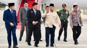 Presiden Prabowo Subianto tiba di Pangkalan TNI AU Halim Perdanakusuma, Jakarta, pada Senin, 23 Desember 2024, sekitar pukul 10.45 WIB. Foto: BPMI Setpres/Cahyo