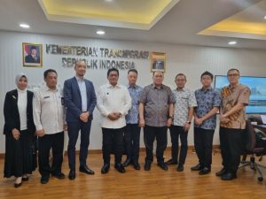 kunjungan Vice President Director PT. Mitsubishi Corporation (MC) Trading Indonesia (Shujiro Nishida, Deputy Manager, (Yabes Ardesta), dan para Marketing Director Food Industry and Smart Life Creation Group, (Takeshi Iwanaga dan Keisuke Otsuka) kepada Wakil Menteri Transmigrasi Republik Indonesia, Viva Yoga Mauladi, di Gedung C, Komplek Kantor Kementrans, Kalibata, Jakarta Selatan, pada hari Selasa, tanggal 3 Desember 2024.
