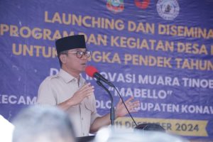 Mendes PDT Yandri Susanto dalam kunjungan kerja ke Konawe Utara, Sulawesi Tenggara (Didi/Humas Kemendes PDT)