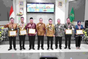 Edward Candra saat menghadiri penutupan Pelatihan Kepemimpinan Nasional (PKN) Tingkat II Tahun 2024 di Aula BPSDMD Sumsel, Sabtu, (21/12/2024).