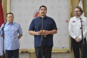 Menteri Pemuda dan Olahraga DIto Ariotedjo saatdalam jumpa pers di /Foto Istimewa/Humas Kemenpora Media Center Kantor Kemenpora, Jakarta, Rabu (15/1/2025).