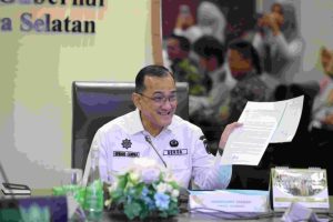 Edward saat Menerima Tim Investor / Mitra Jepang Green Power Development Corp of Japan (GPDJ) dan Direktur Eksekutif IJBNet (Indonesia Japan Business Network) terkait hal tersebut bertempat di Ruang Rapat Gubernur Sumsel, Rabu, (22/1/2025).