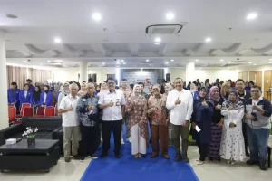 Suasana kegiatan Workshop FoLU Leaders Camp yang digelar oleh Universitas Bina Darma dan United Nations Development Programme (UNDP) Indonesia di Aula Prof. Boch. Rachman Kampus Utama Universitas Bina Darma, pada hari Jum'at, tanggal 17 Januari 2025. (MusiNews.id/Tri Ricki)