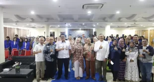 Suasana kegiatan Workshop FoLU Leaders Camp yang digelar oleh Universitas Bina Darma dan United Nations Development Programme (UNDP) Indonesia di Aula Prof. Boch. Rachman Kampus Utama Universitas Bina Darma, pada hari Jum'at, tanggal 17 Januari 2025. (MusiNews.id/Tri Ricki)
