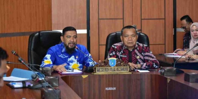 Pemerintah Kabupaten Ogan Komering Ilir (OKI) menerima kunjungan dari Pemerintah Kabupaten Banyuasin dalam rangka studi tiru terkait penanganan dan penyelesaian sengketa pertanahan.