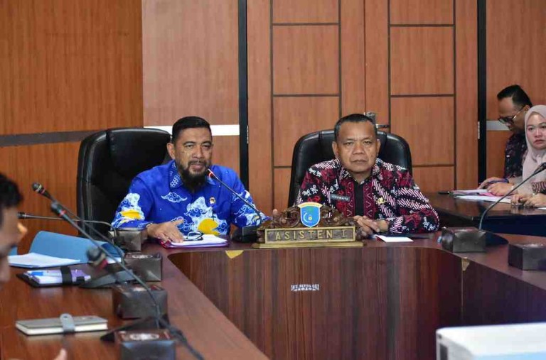 Pemerintah Kabupaten Ogan Komering Ilir (OKI) menerima kunjungan dari Pemerintah Kabupaten Banyuasin dalam rangka studi tiru terkait penanganan dan penyelesaian sengketa pertanahan.