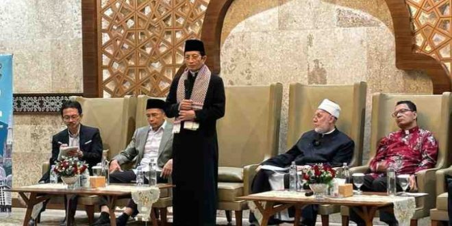Menteri Agama RI, Nasaruddin Umar memaparkan empat isu strategis yang menjadi fokus Kementerian Agama.
