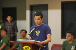 Wakil Menteri Pemuda dan Olahraga Republik Indonesia (Wamenpora RI) Taufik Hidayat membuka seleksi nasional (Seleknas) yang digelar Pengurus Pusat Persatuan Bulutangkis Seluruh Indonesia (PP PBSI) di Pelatnas Cipayung, Jakarta, Selasa (11/2/2025)./ Foto Istimewa/Humas Kemenpora