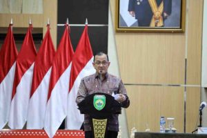 Sekretaris Daerah Provinsi Sumatera Selatan, Drs. H. Edward Candra, MH membuka Rapat Koordinasi Pelaksanaan Program Kerja TPID Provinsi/Kabupaten/Kota se - Sumatera Selatan Tahun 2025