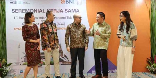Penandatanganan perjanjian kerjasama tersebut dilakukan dalam sebuah acara bertema “Synergy for Sustainable Growth” yang digelar di Gedung Grha BNI, Jakarta, Selasa (18/2/2025).