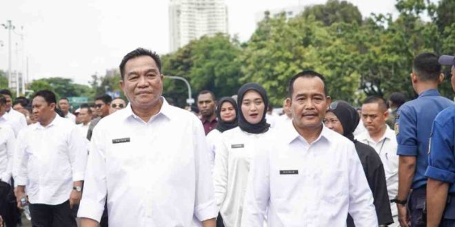 HM Toha Tohet SH dan Rohman, mengikuti gladi bersih pelantikan yang semakin mendekat. Keduanya akan dilantik oleh Presiden RI Prabowo Subianto di Istana Negara pada Kamis, 20 Februari 2025.