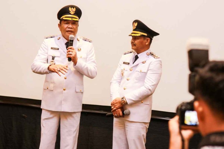 Bupati Musi Banyuasin (Muba) H M Toha SH dan Wakil Bupati Muba Rohman disambut hangat dalam acara ramah tamah yang digelar di Ballroom Hotel Grand Hyatt, Jakarta, Kamis (20/2/2025).