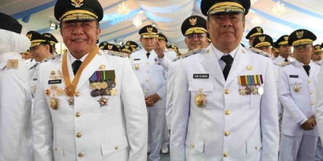 Prabowo Subianto resmi melantik H. Herman Deru sebagai Gubernur Sumatera Selatan dan H. Cik Ujang sebagai Wakil Gubernur Sumsel di Istana Negara, Rabu, (20/2/2025).