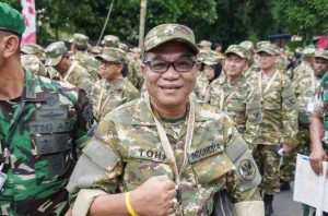 Bupati Muba H M Toha bersama sejumlah kepala daerah lainnya, menunjukkan antusiasme tinggi saat mengikuti retret di Akademi Militer (Akmil) Magelang, Jum'at (21/2/2025)