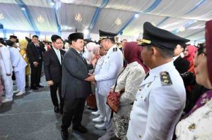 Bupati Musi Banyuasin (Muba) H M Toha SH dan Wakil Bupati Muba Rohman disambut hangat dalam acara ramah tamah yang digelar di Ballroom Hotel Grand Hyatt, Jakarta, pada Kamis (20/2/2025).