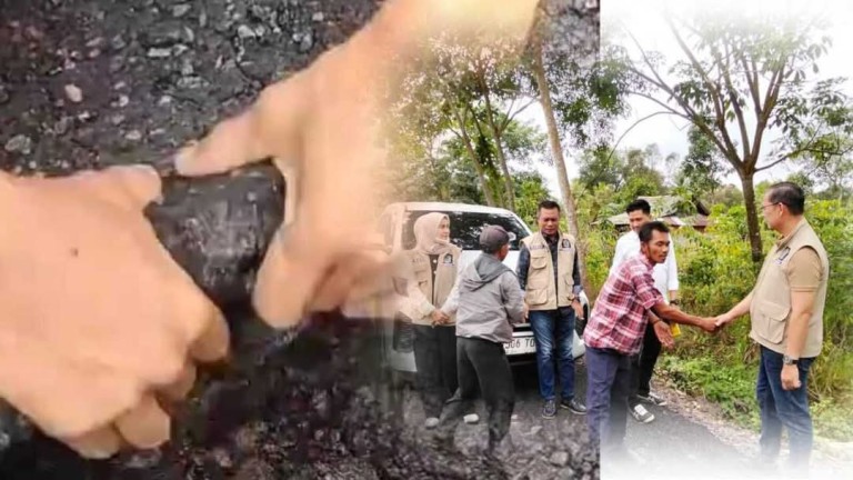 Komisi III Dewan Perwakilan Rakyat Daerah (DPRD) Kabupaten Ogan Ilir melakukan inspeksi langsung terhadap proyek jalan aspal yang baru selesai dibangun di Dusun III, Desa Pulau Semambu, Kecamatan Indralaya Utara.