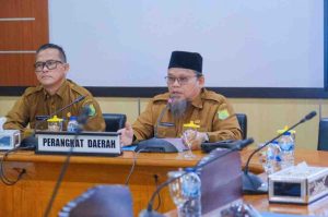 Rapat Paripurna Pidato Bupati Muba masa Jabatan 2025-2030 serta pembahasan Laporan Keterangan Pertanggungjawaban (LKPJ) Pj. Bupati Muba Tahun Anggaran 2024, di Ruang Rapat BANMUS DPRD Kabupaten Muba.