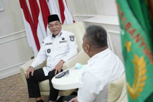 Herryandi Sinulingga, AP, bersama jajaran Pejabat Struktural dan Fungsional serta Stafnya, melakukan audiensi dengan Bupati Muba, H. M. Toha, SH, di Ruang Audiensi Bupati Muba, Rabu (5/3/2025).